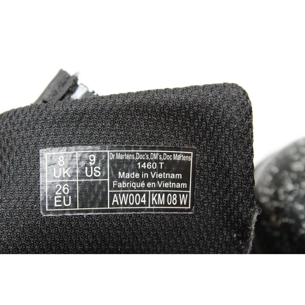 Dr Doc Martens Toddler Girls Size 9 Boots Booties Black Glitter Zip Side 1460 T‎
